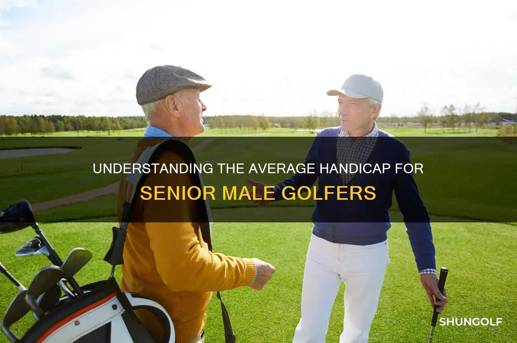 what is the average handicap for a senior male golfer