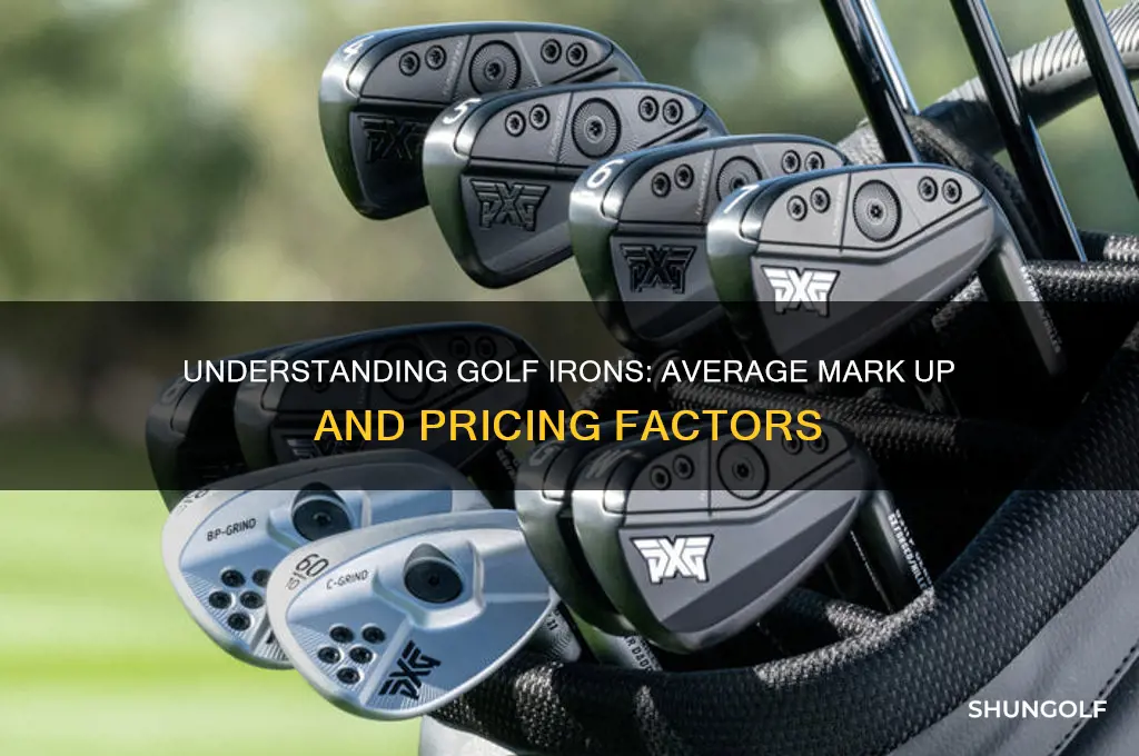 what is the average mark up on golf irons