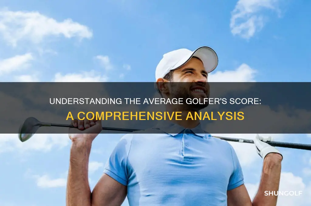 what is the average person golf score