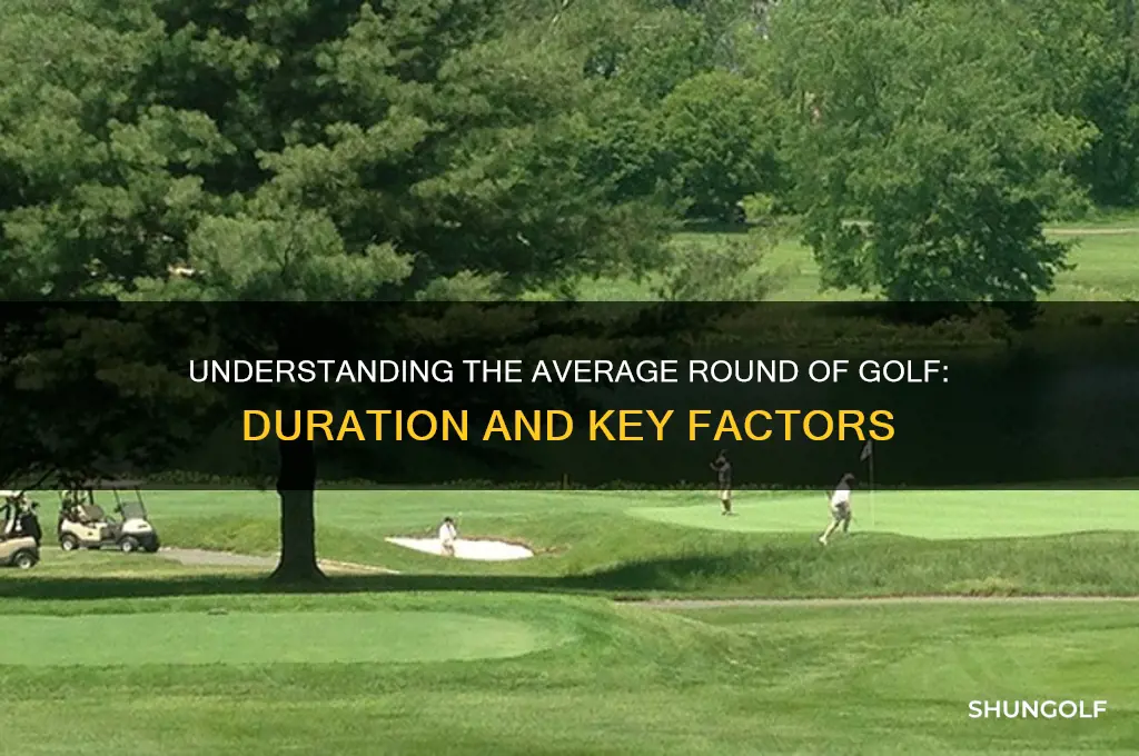 what is the average round of golf