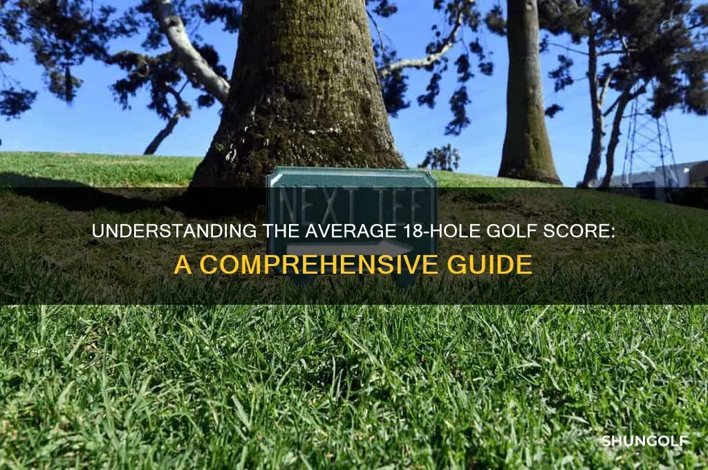 what is the average score for 18 holes of golf