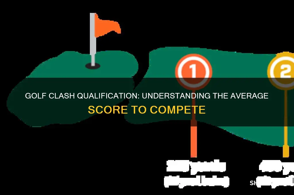what is the average score to qualify on golf clash