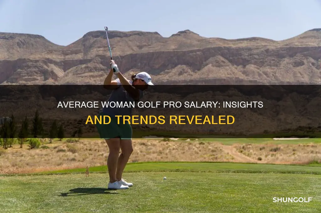 what is the average woman salary of a golf pro