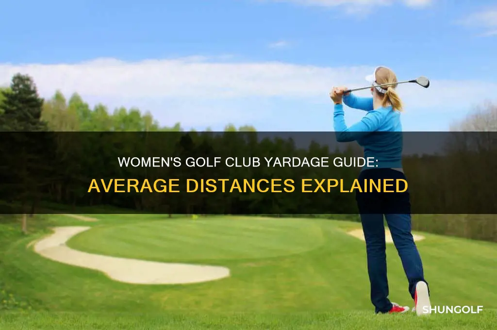 what is the average yardage per golf club for women