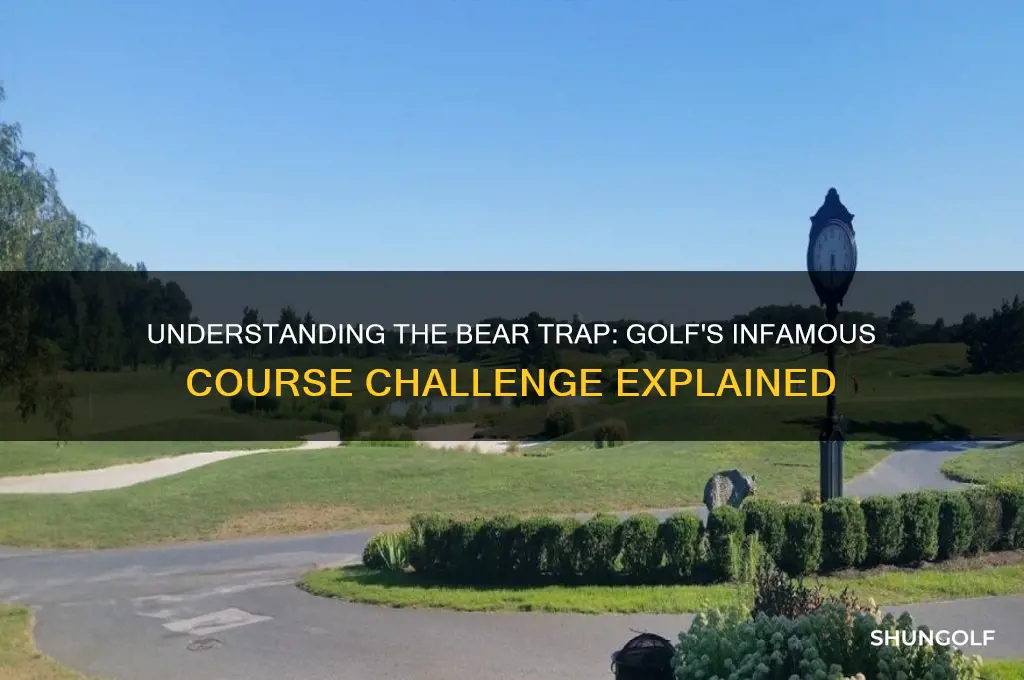 what is the bear trap in golf