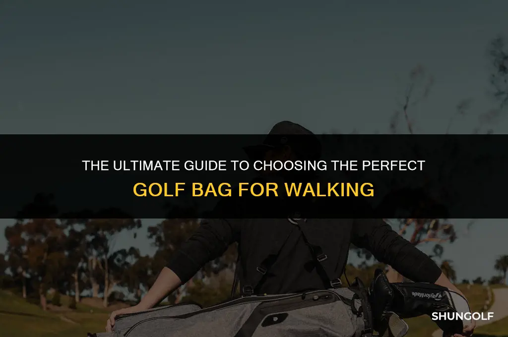 what is the best golf bag for walking