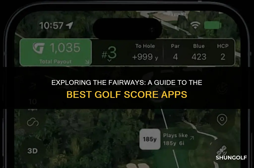 what is the best golf score app