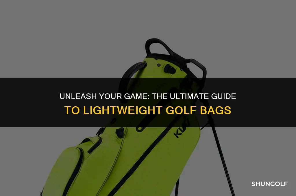 what is the best lightweight golf bag