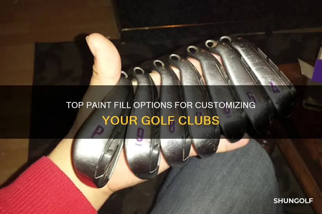 what is the best paint fill for golf clubs