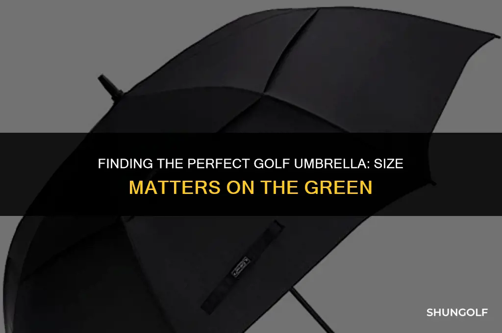 what is the best size for a golf umbrella