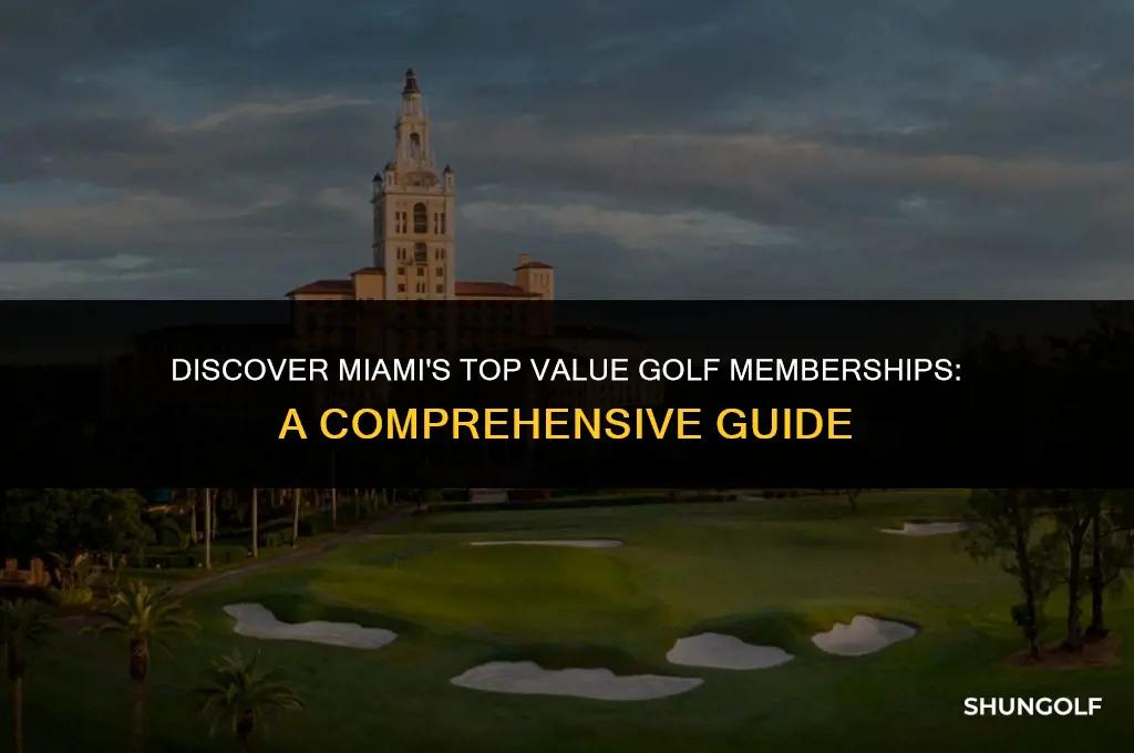 what is the best value golf membership in miami