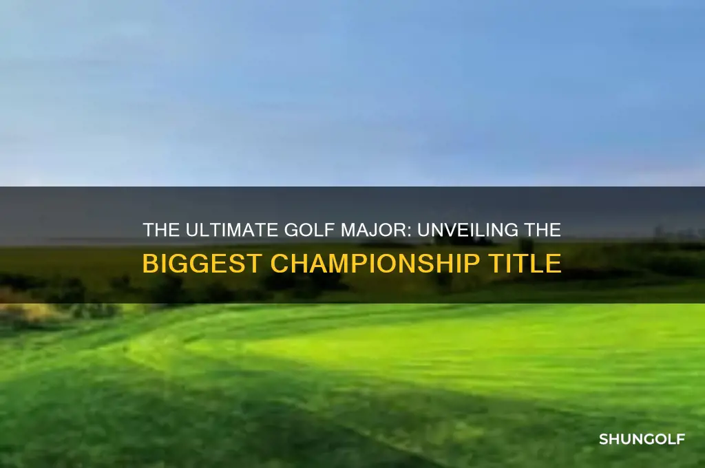 what is the biggest major in golf