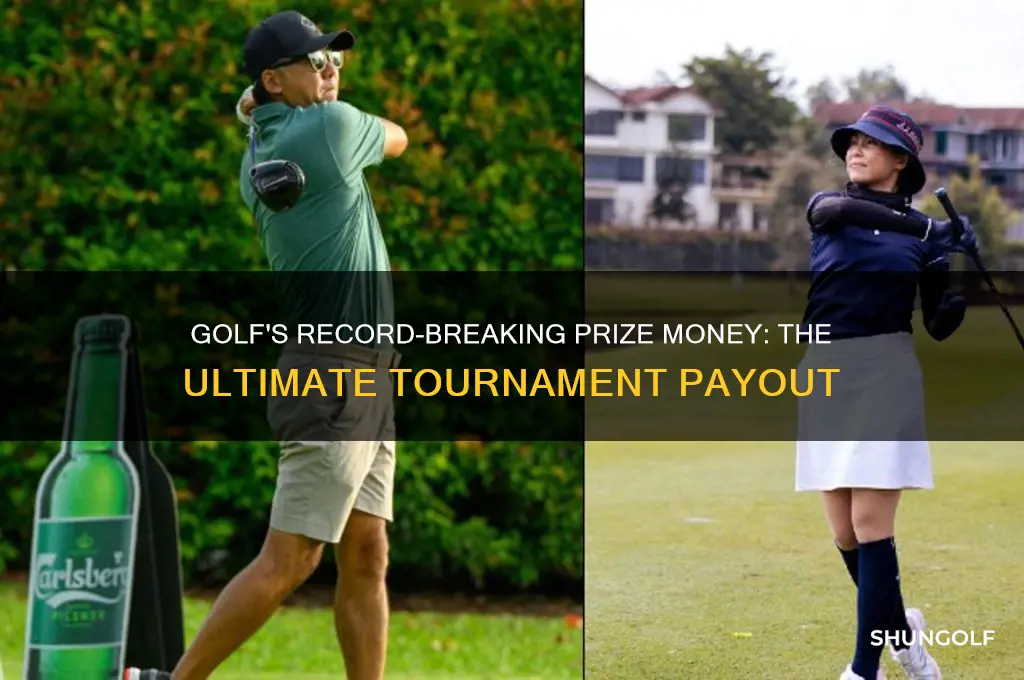what is the biggest prize money in golf