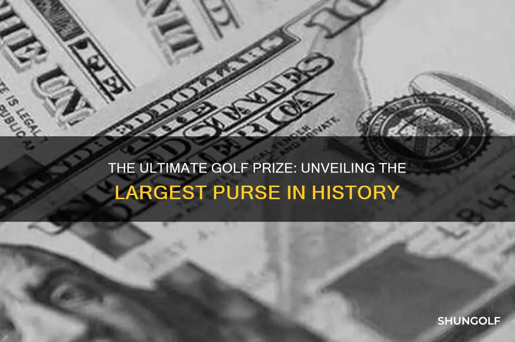 what is the biggest purse in golf