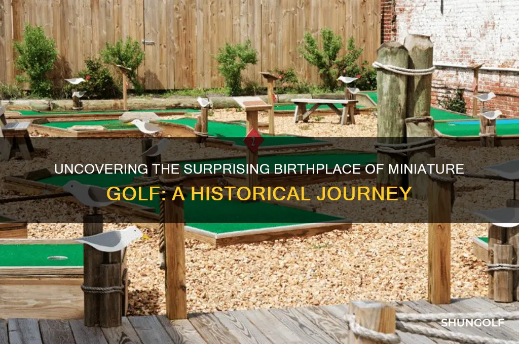 what is the birthplace of miniature golf