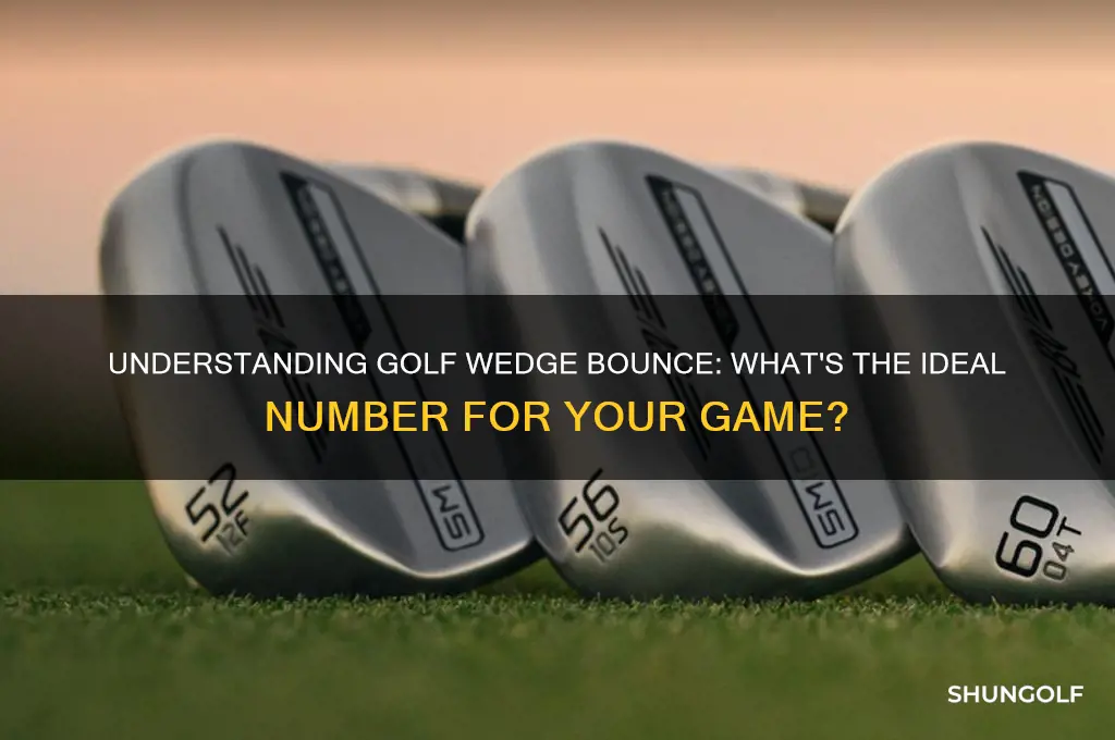 what is the bounce number of a golf wedge