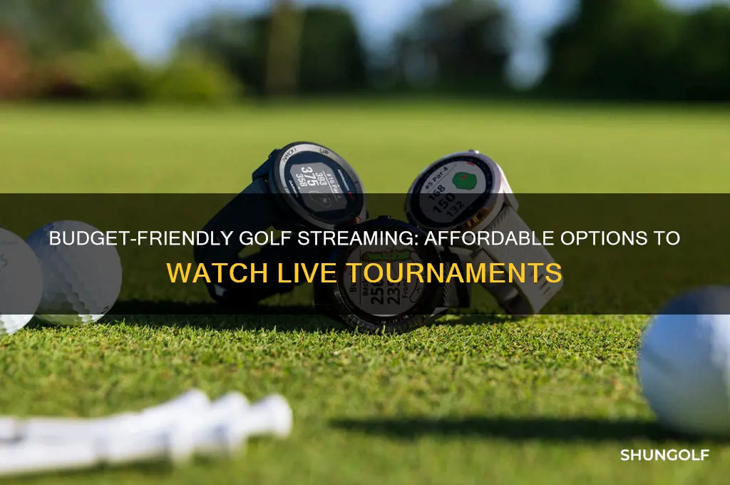 what is the cheapest way to stream golf