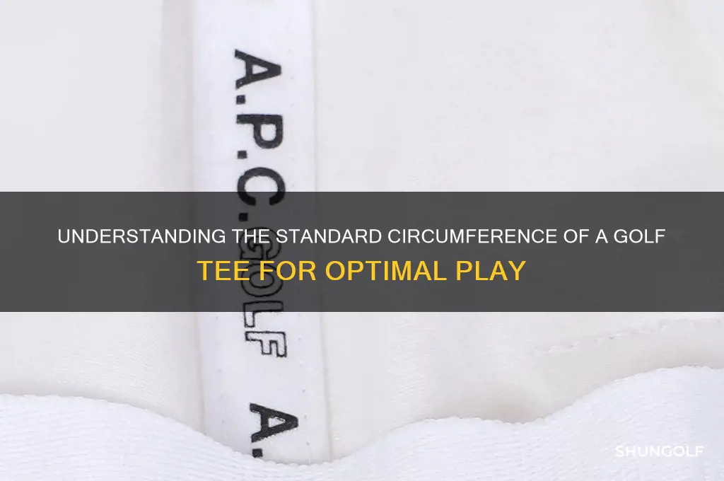 what is the circumference of a golf tee