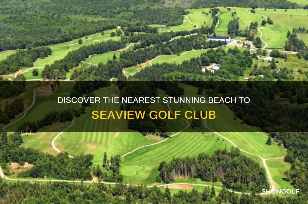 what is the closest nicest beach to seaview golf club