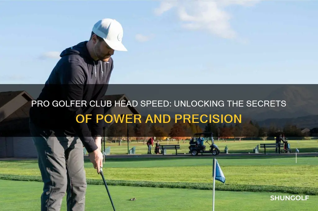 what is the club head speed of a pro golfer