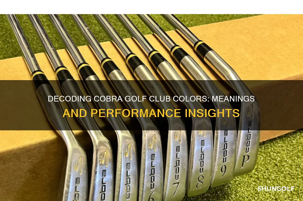 what is the color mean on cobra golf clubs