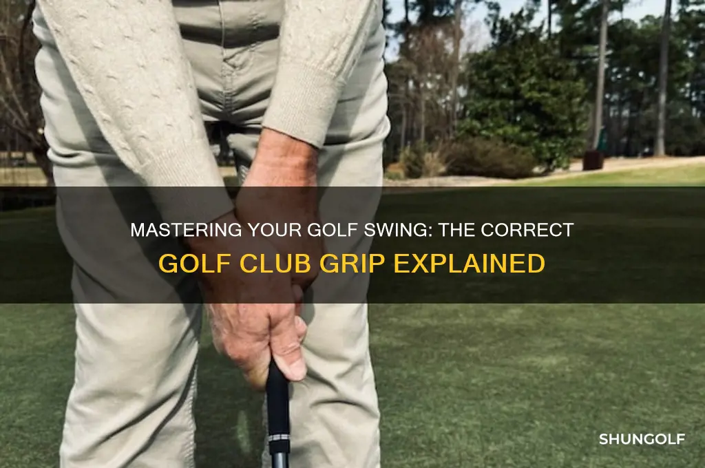 what is the correct golf club grip
