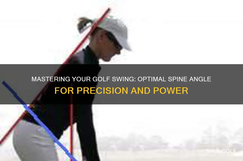 what is the correct spine angle for golf