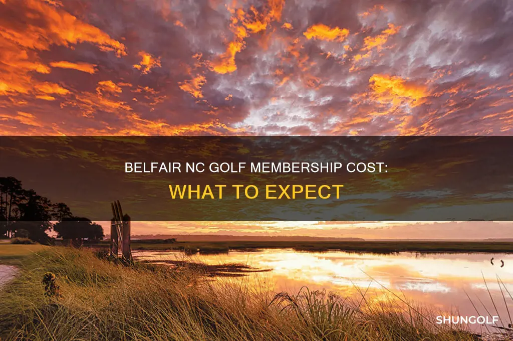 what is the cost for golf membership at belfair nc