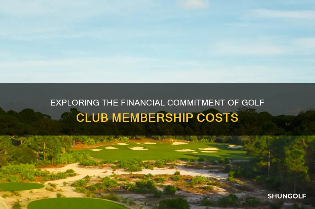 what is the cost of a golf club membership
