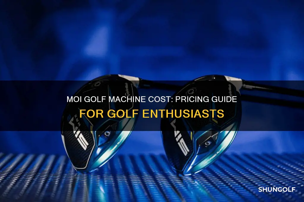 what is the cost of a moi golf machine