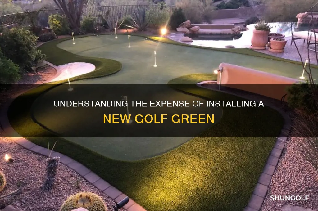 what is the cost of a new golf green