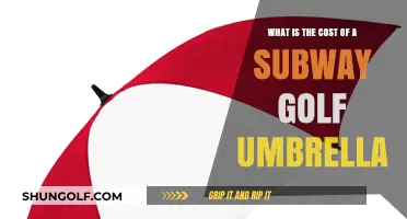 Subway Golf Umbrella Price: How Much Does It Cost?