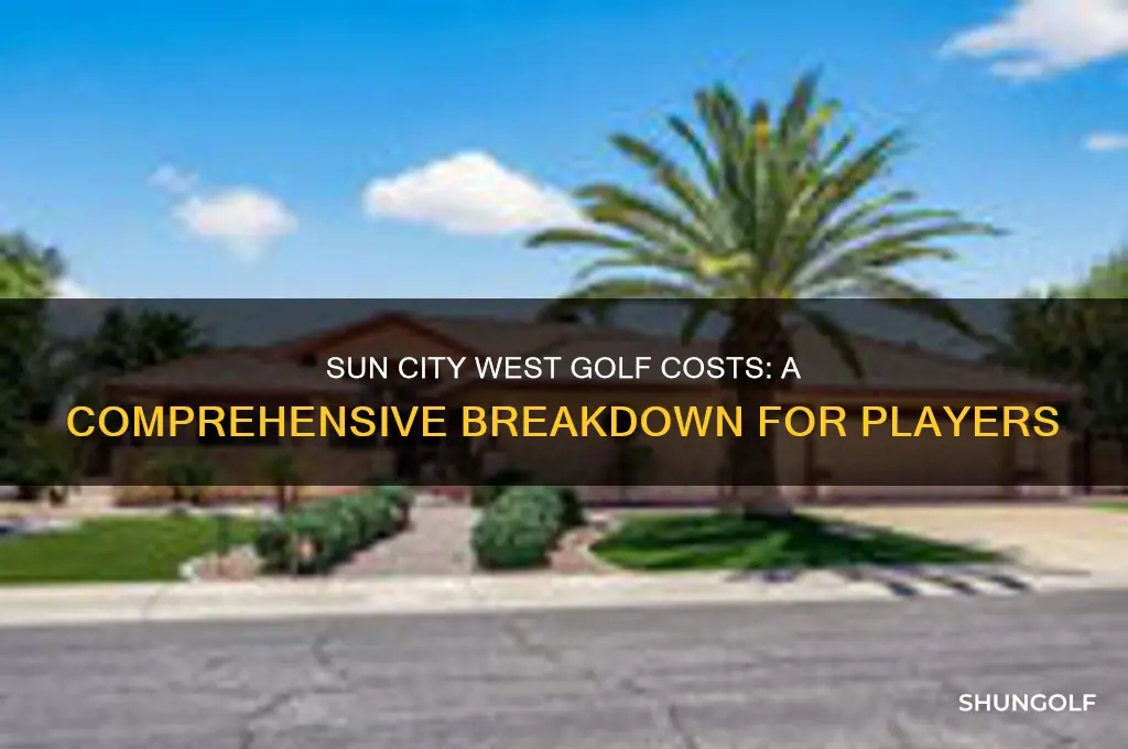 what is the cost of golf at sun city west
