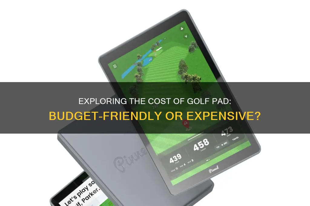 what is the cost of golf pad
