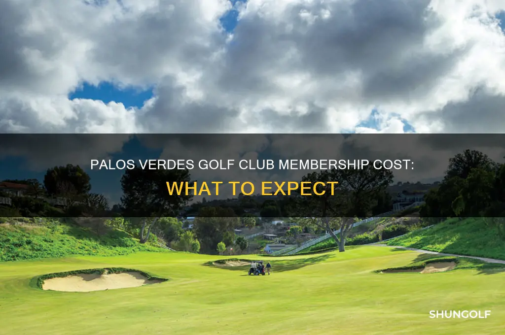 what is the cost to join palos verdes golf club