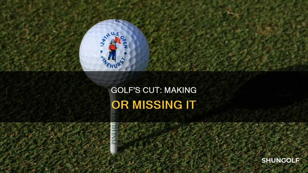 what is the cut in golf