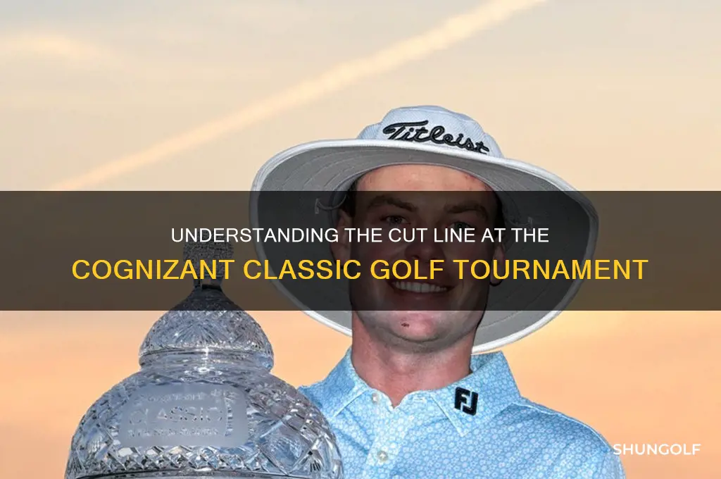 what is the cut line at the cognizant classic