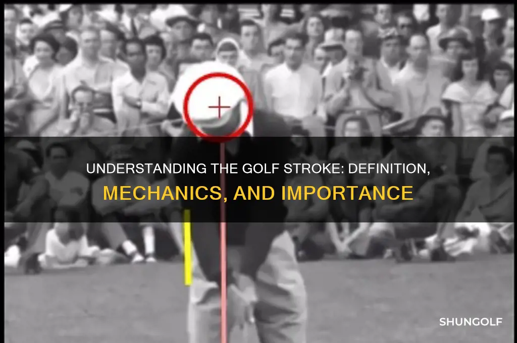what is the definition of a golf stroke