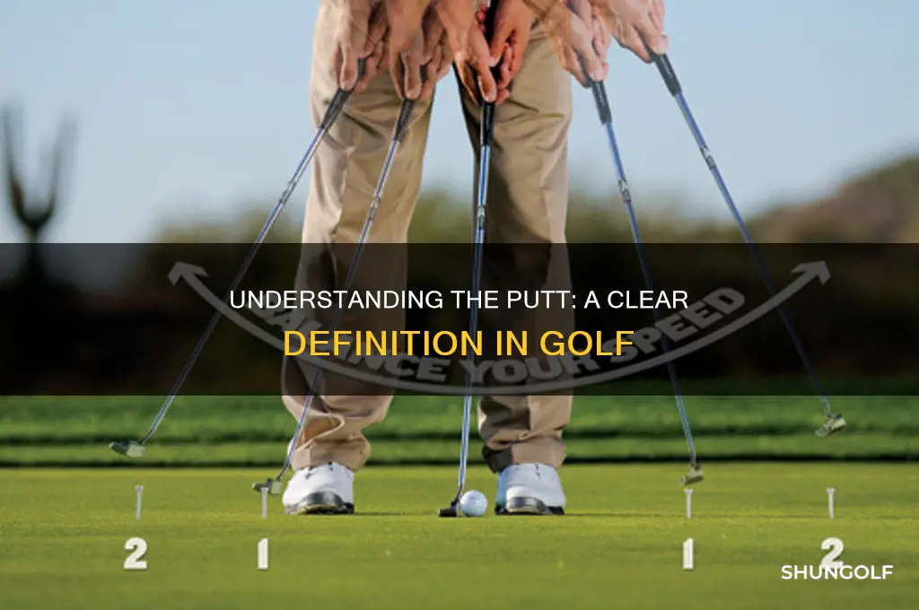 what is the definition of a putt in golf