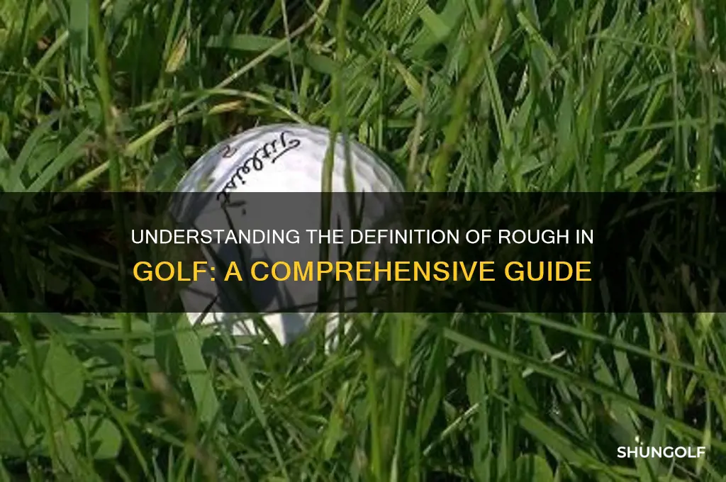 what is the definition of rough in golf
