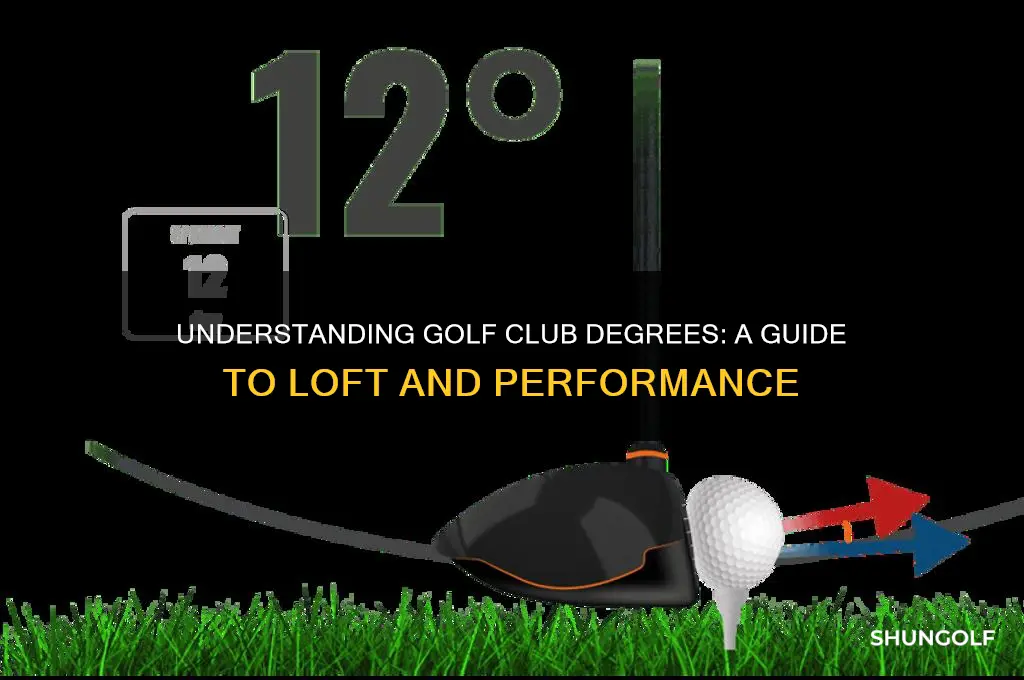 what is the degree in a golf club