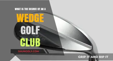 Understanding the Degree of an A Wedge Golf Club