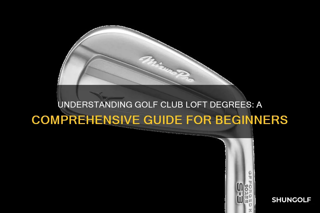 what is the degrees loft mean on golf clubs