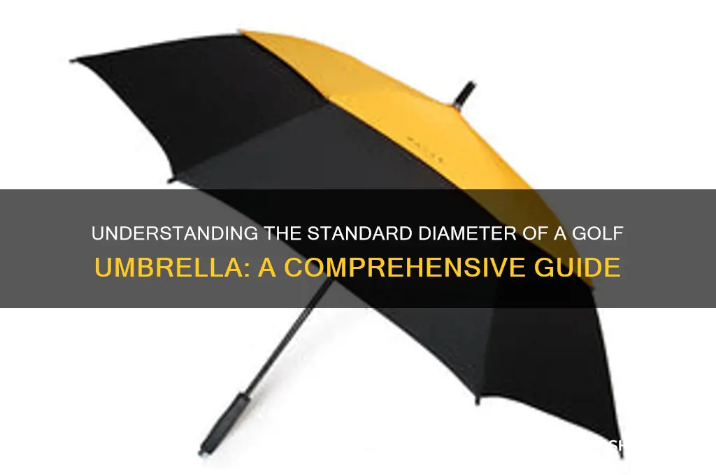 what is the diameter of a golf umbrella