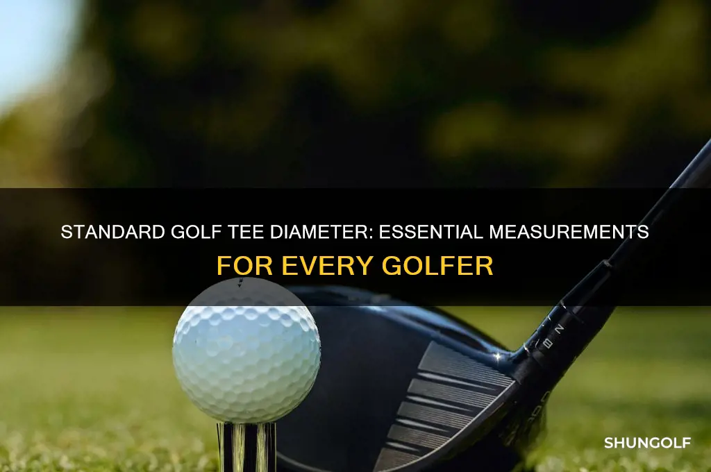 what is the diameter of a stndard golf tee