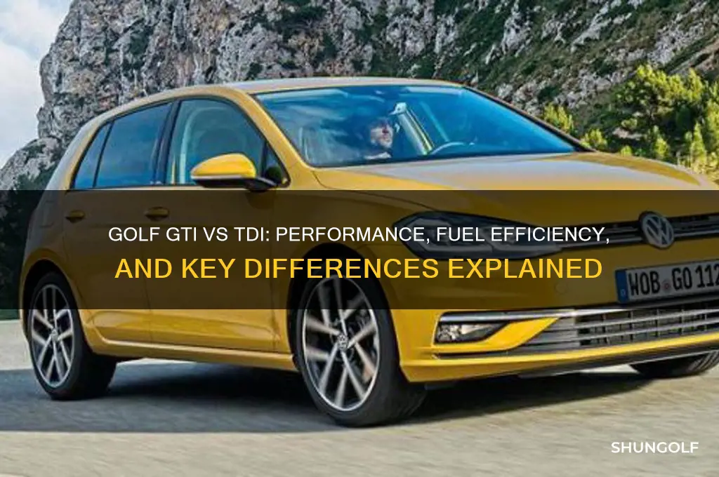 what is the difference between a golf gti and tdi