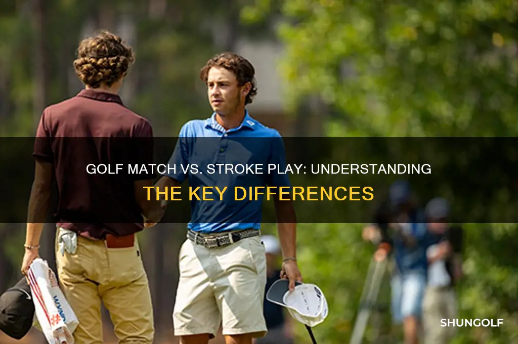 what is the difference between a golf match and se