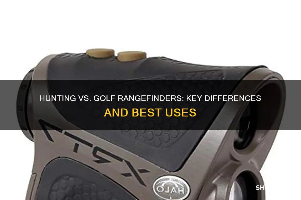 what is the difference between a hunting rangefinder and golf