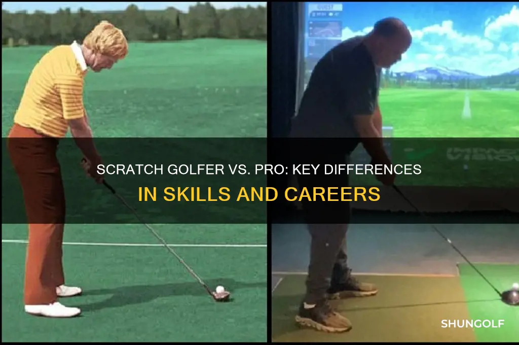 what is the difference between a scratch golfer and pro