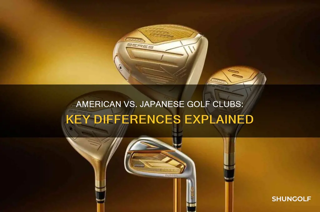 what is the difference between american and japanese golf clubs